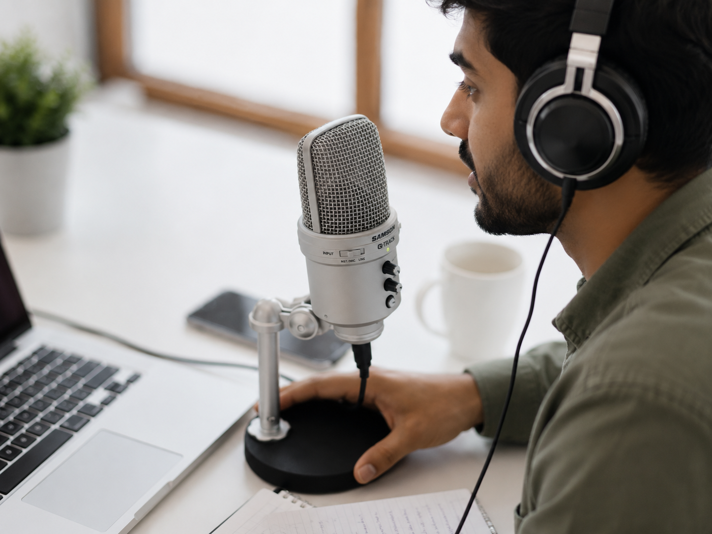 Voiceover recording setup