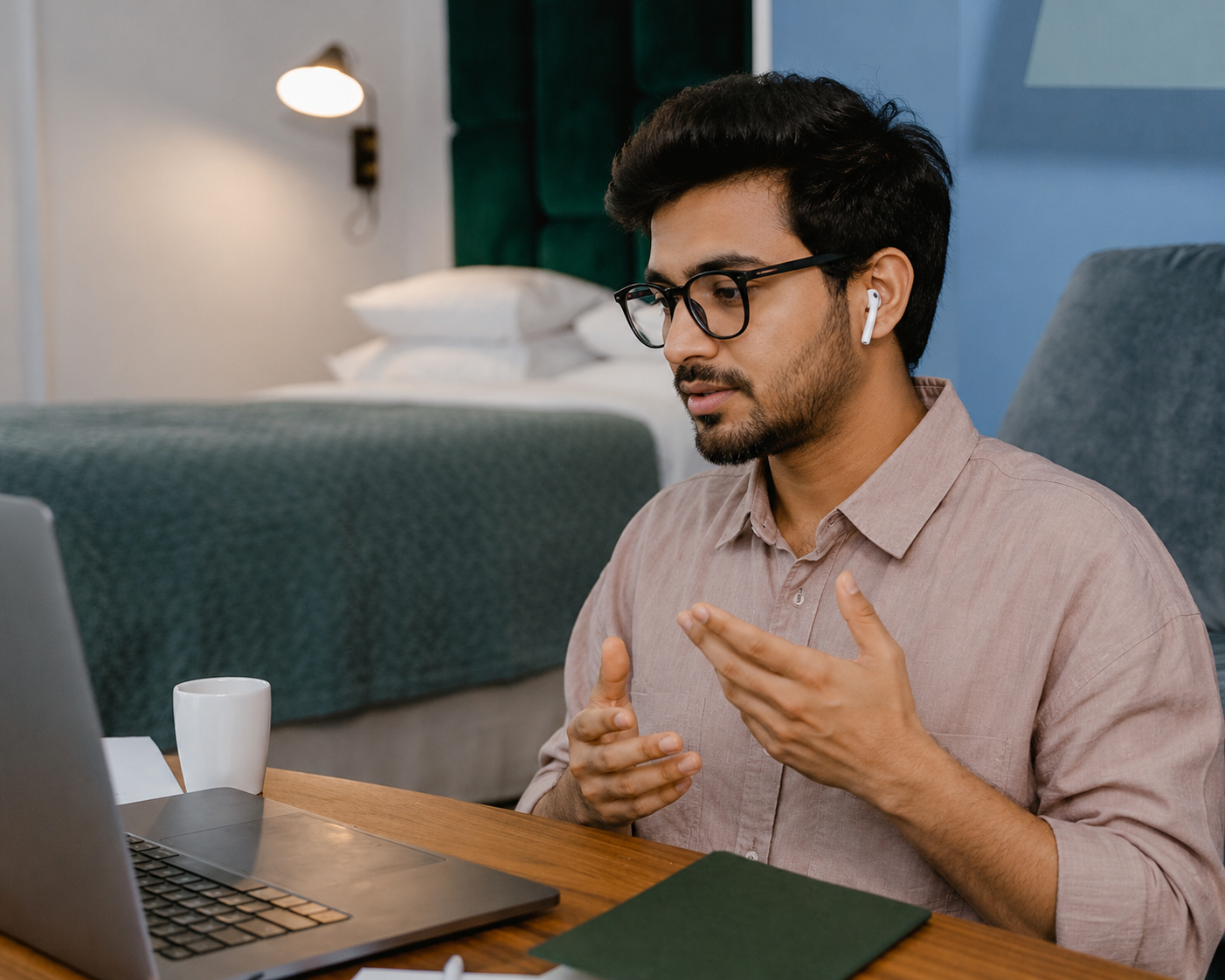 Remote interpreter working from home